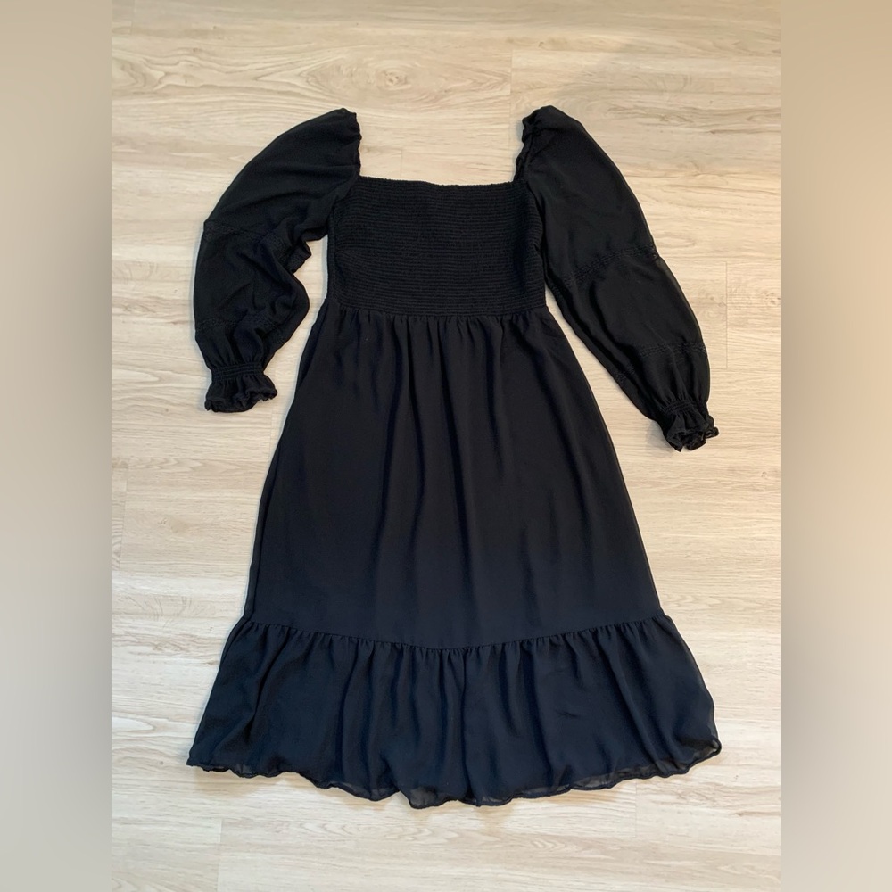 Aritzia Wilfred grace midi chiffon dress